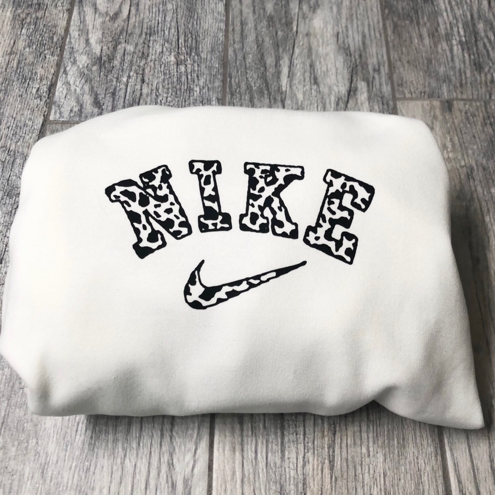 COW PRINT Sweatshirt - Picture 1 of 5